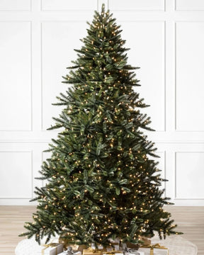 Árvore de Natal California Baby Redwood com Galhos Articulados, Suporte Metálico e Micro LEDs Embutidos