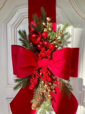 Escapulário Natalino de Veludo para Porta de Entrada – 2,10m x 30cm