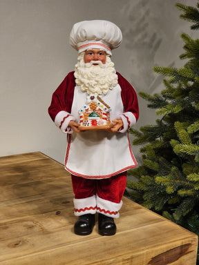 PAPAI NOEL COLECIONÁVEL CONFEITEIRO 46CM