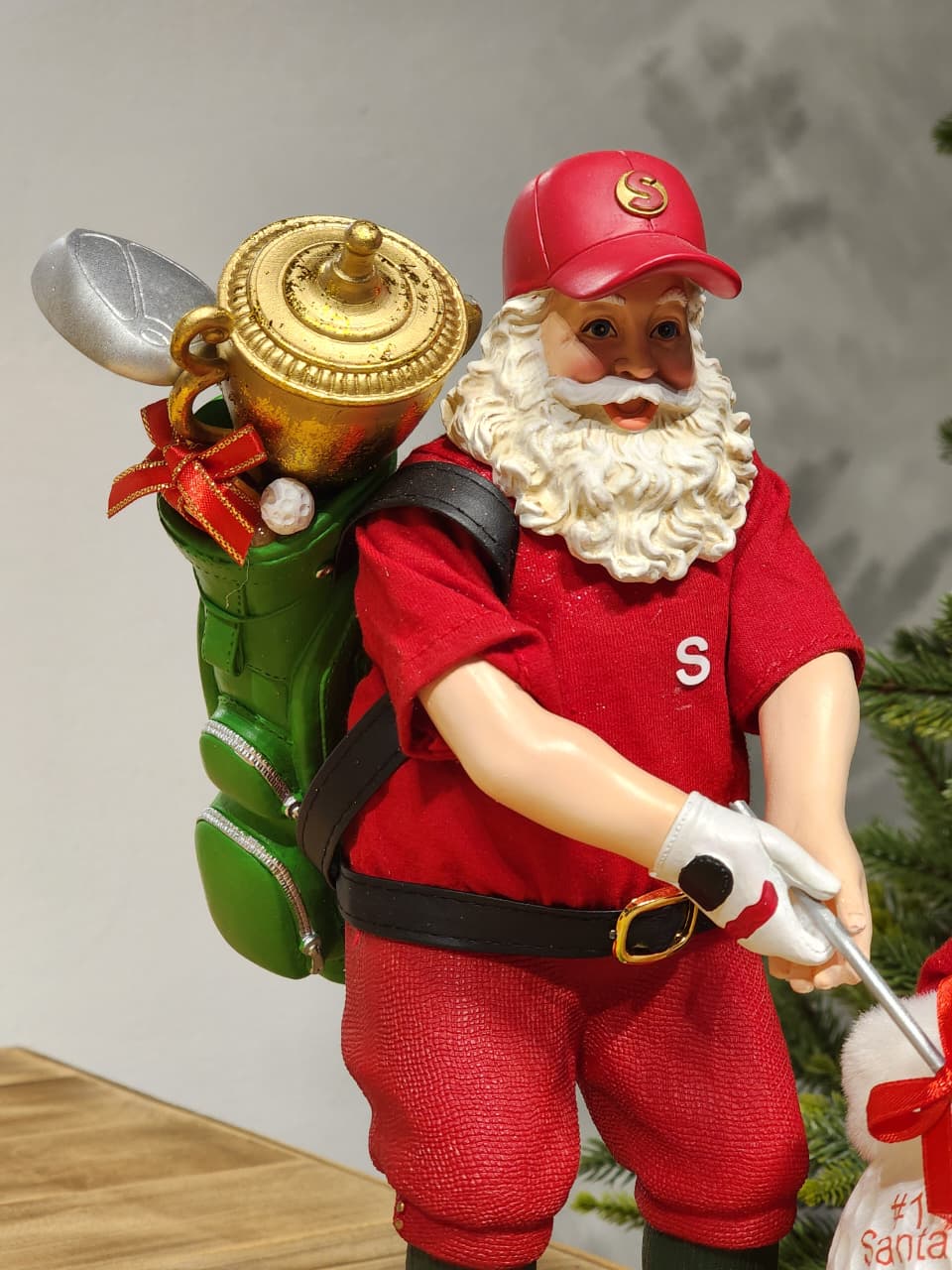 PAPAI NOEL GOLF COLEÇÃO KURT S. ADLER 27CM